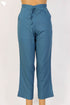 Cambric Cotton Pants In Indigo Blue